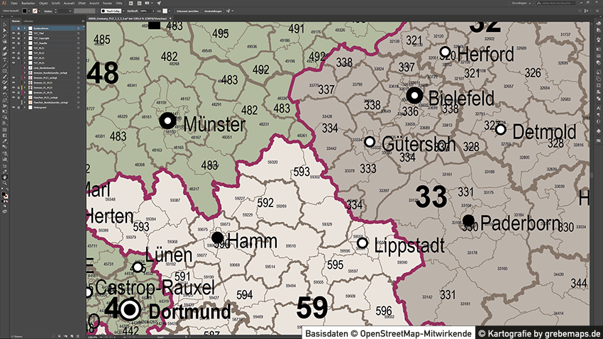 Gebiet 67 karte plz Deutschlandkarte Nach