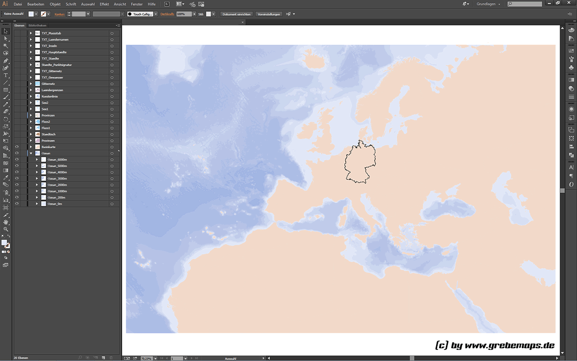 Europakarte Vektor mit Provinzen flächentreu, Karte Europa, Vektorkarte Europa, Karte Vektor Europa, flächentreue Europakarte, Vektorkarte Europa Illustrator, AI