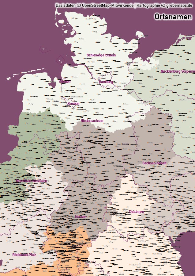 Karte Deutschland Postleitzahlen PLZ 1-2-3 Vektorkarte, Karte PLZ Deutschland, Vektorkarte Deutschland PLZ 1-2-3, Karte Deutschland Postleitzahlen