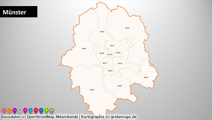 Stadtkarten Postleitzahlen PLZ-5 Deutschland PowerPoint-Karte (PLZ 5-stellig), PLZ-Karte Deutschland Städte, Stadtkarten, Postleitzahlen-Karte 5-stellig